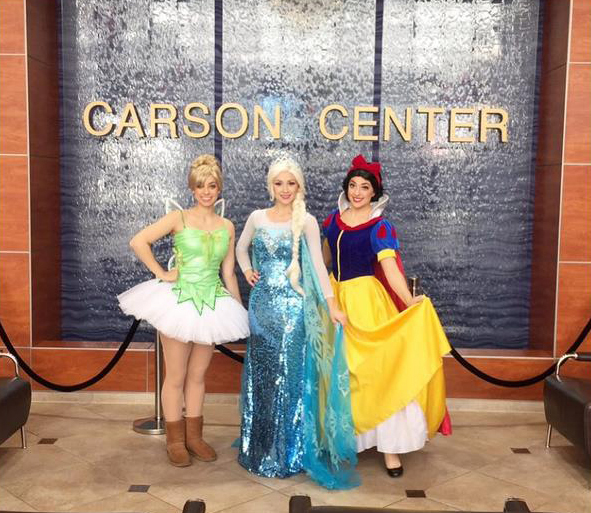 Disney princesses at Carson Center